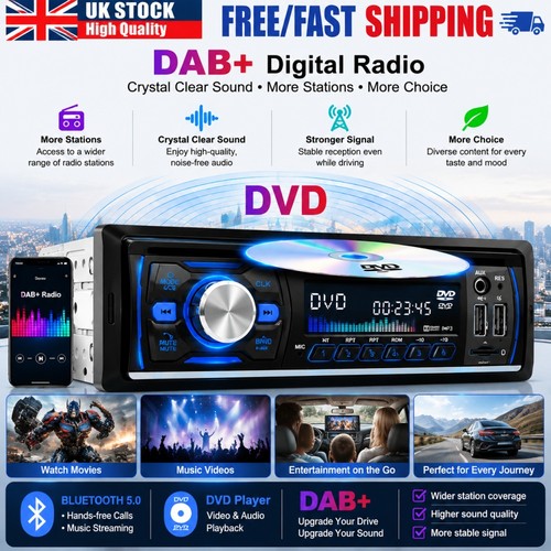 Dab dvd single din - dvd, car