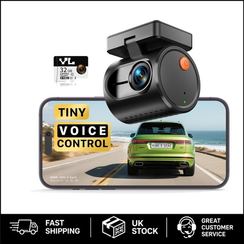 Tiny dash cam with voice - 2k,