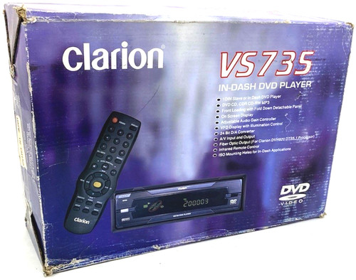 Clarion vs735 dash single - in,